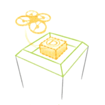 Drone package delivery station