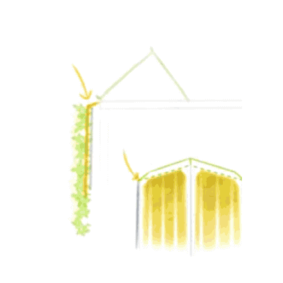 Facade greening connection